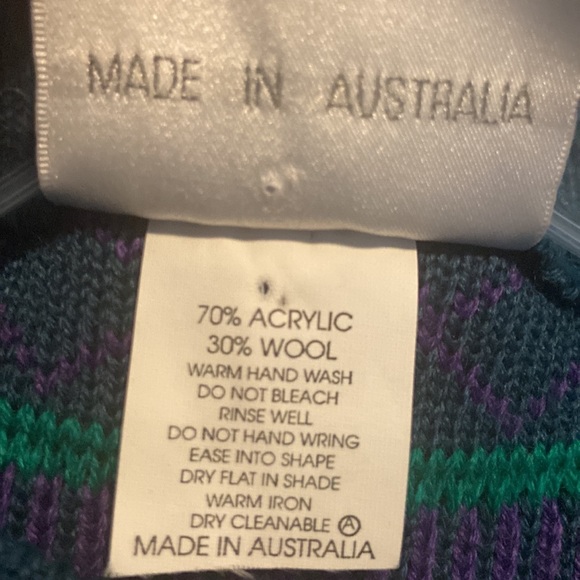 Vintage 90s La Dame Australia Sweater Pullover sz Small Coogi-Like - Picture 10 of 10